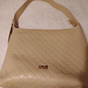 Cavalli Class Beige Shoulder Bag